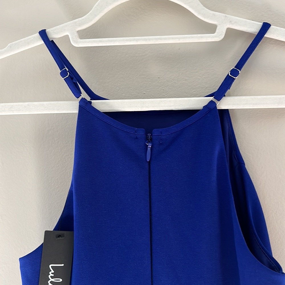 NWT Lulu's Midi Dress Blue Size Small - Picture 3 of 7